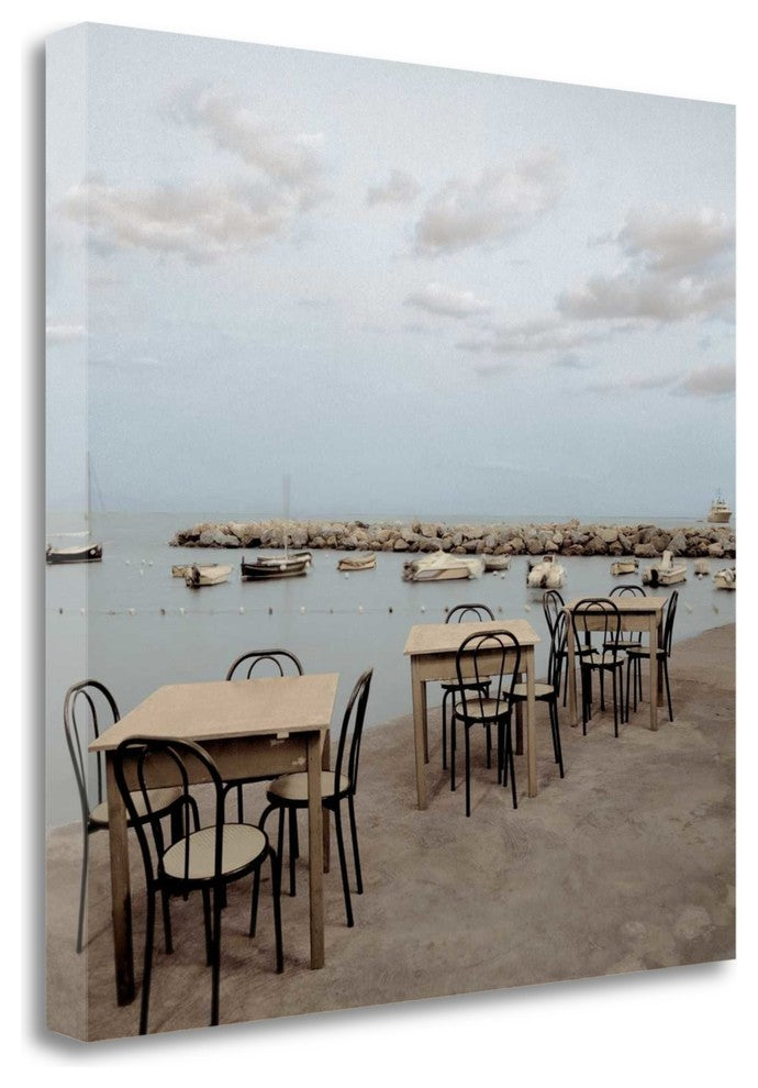 "Atrani Caffe - 3" By Alan Blaustein, Giclee Print on Gallery Wrap Canvas