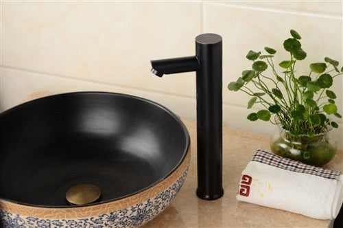 Automatic Sensor Bathroom Sink Vessel Faucet Oil Rubbed Bronze Lavatory Faucets