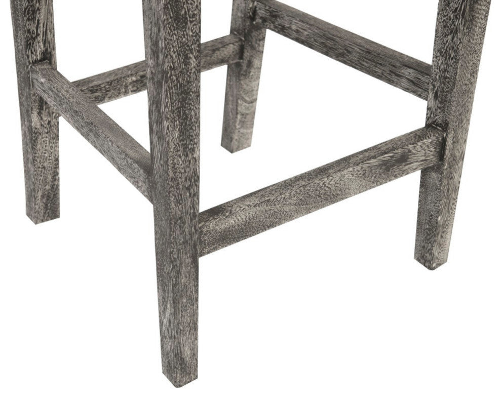 Origins Counter Stool, Chamcha Wood, Gray Stone