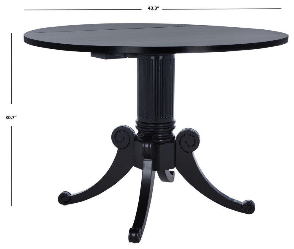 Safavieh Forest Drop Leaf Dining Table, Black