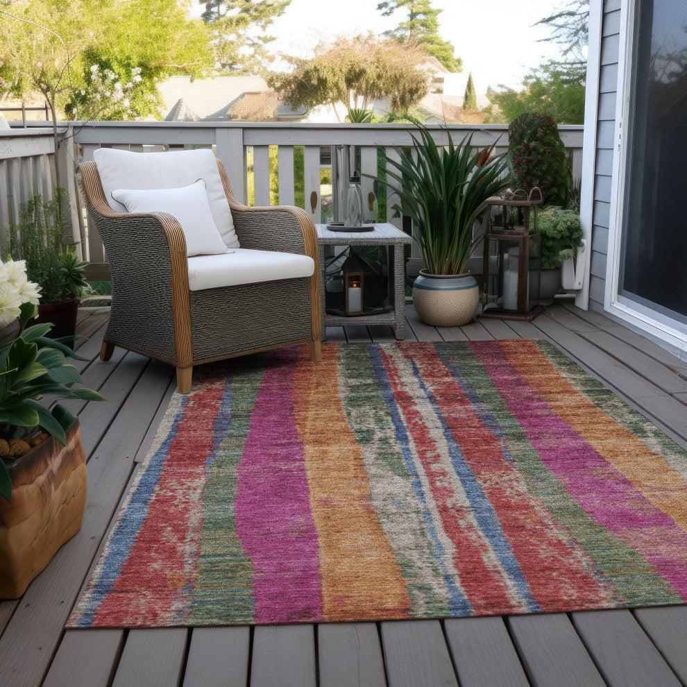 Machine Washable Indoor/Outdoor Chantille ACN1910 Putty 2'6" x 3'10" Rug