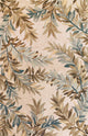 Sparta 3126 Ivory Tropical Branches Rug, 5'3"x8'3"