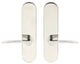 Toronto Lever, Tubular Full Dummy Pair, Right Hand, Polished Stainless Steel