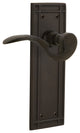 Mission Plate With Manor Lever, Oil-Rubbed Bronze, Right-Handed