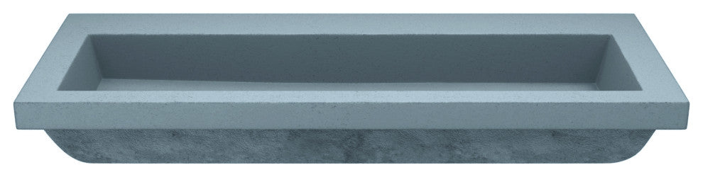 Trough 4819 Bathroom Sink, Ocean, No Faucet Holes