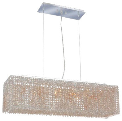 Elegant Moda Fixture, Chrome Finish With Royal Cut Crystal