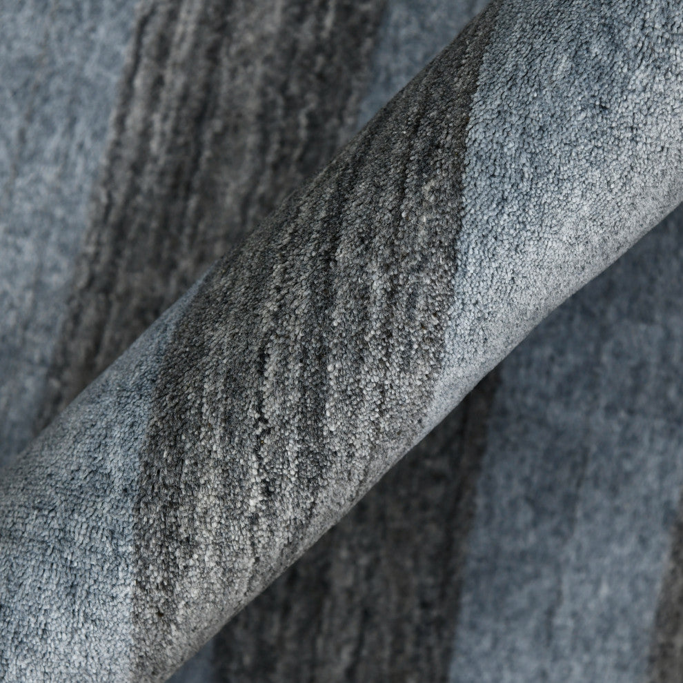 Blend Warwick Area Rug, Gray, 5' x 8', Striped