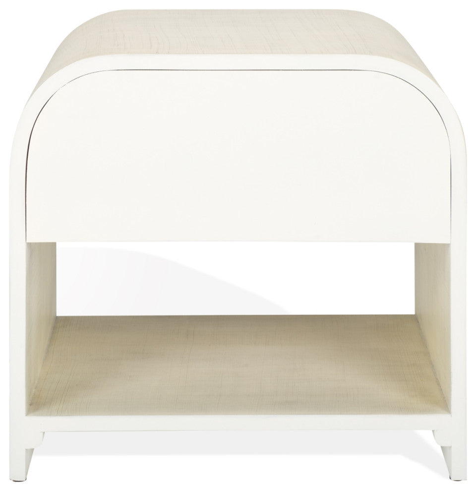 Safavieh Couture Jaqualina 1 Drawer Wood Nightstand, White
