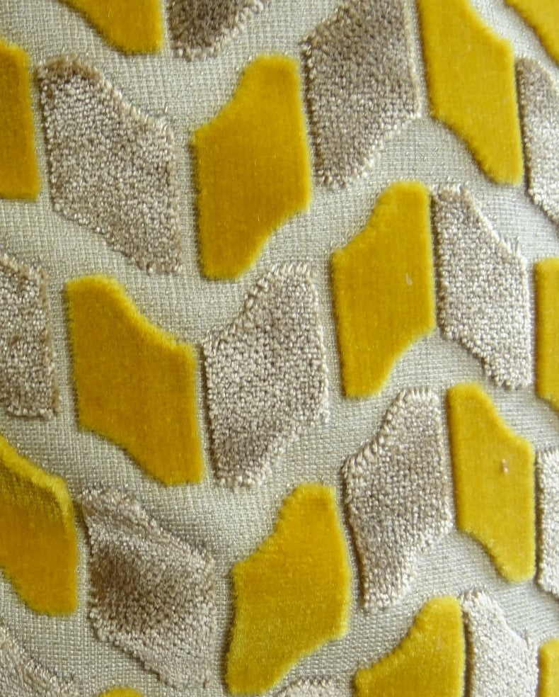 Gold Snow Copper and Taupe Handmade Luxury Pillow, 16"x16"