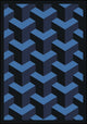 Kaleidoscope Rug, Rooftop, 7'8"x10'9", Navy