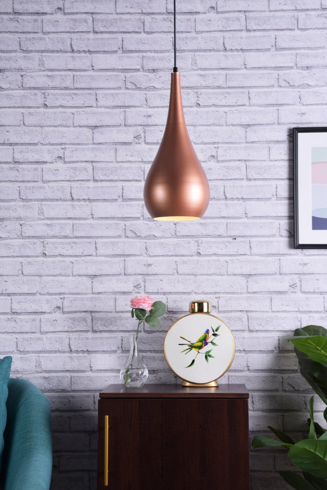 Nicholas 1-Light Honey Gold Pendant