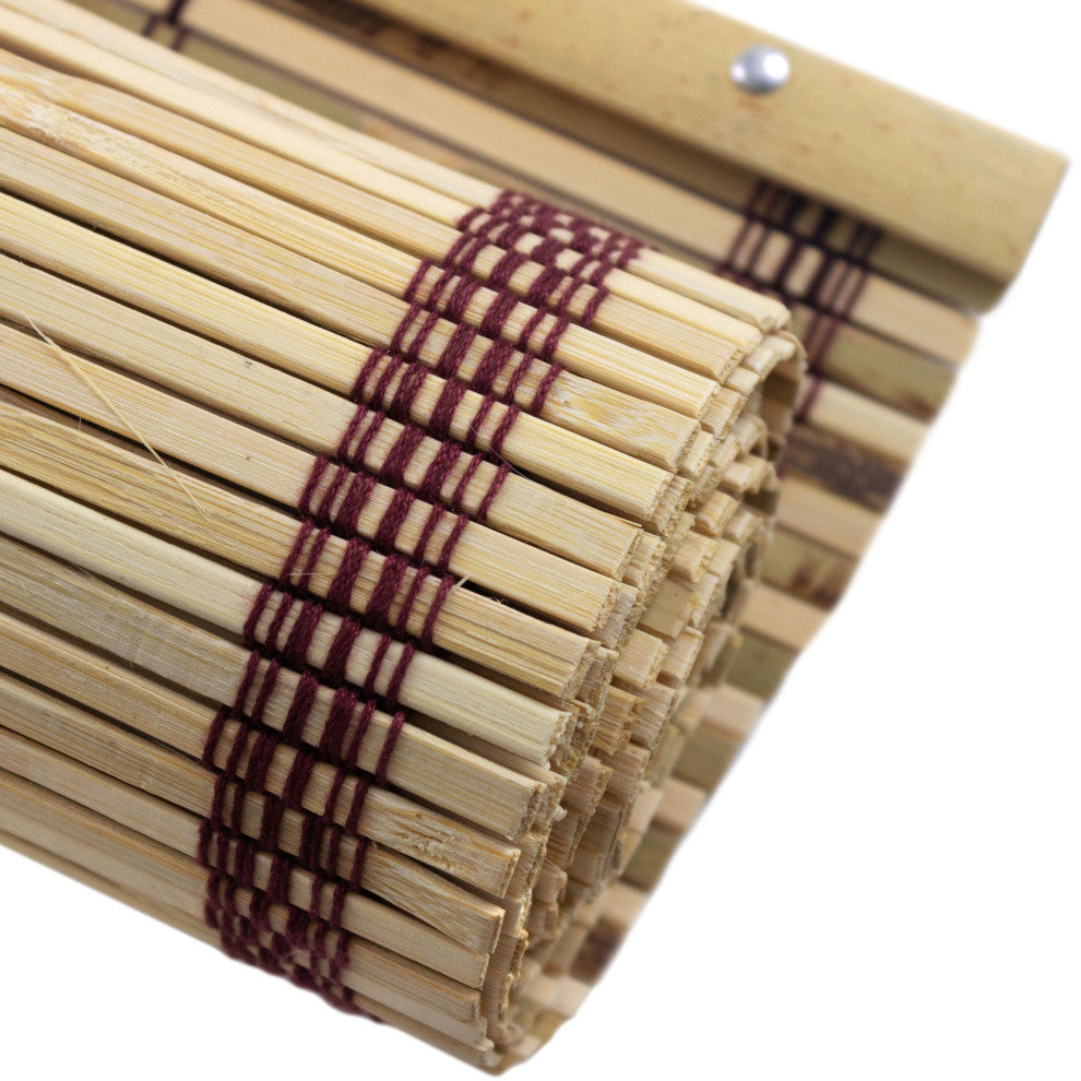 Burnt Bamboo Cordless Window Shade, Tortoise, 72" W