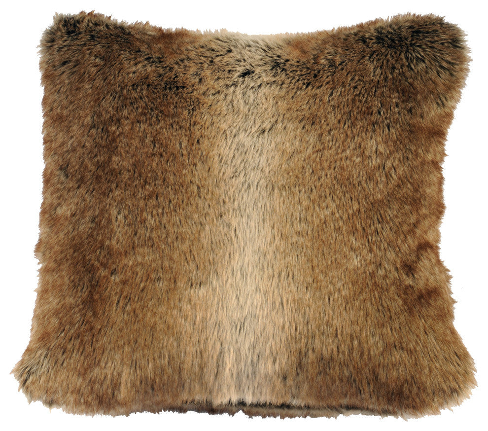 Rain Chinchilla Faux Fur Pillow