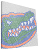 FLA Gators Typo Canvas Print, 16"x16"