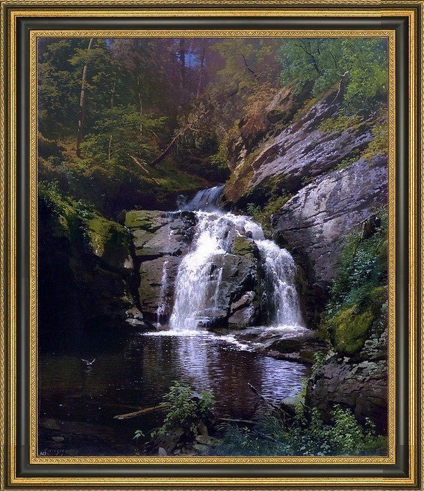Herman Herzog Buck Hills Falls Pennsylvania Framed Premium Canvas Print, 16"x20"