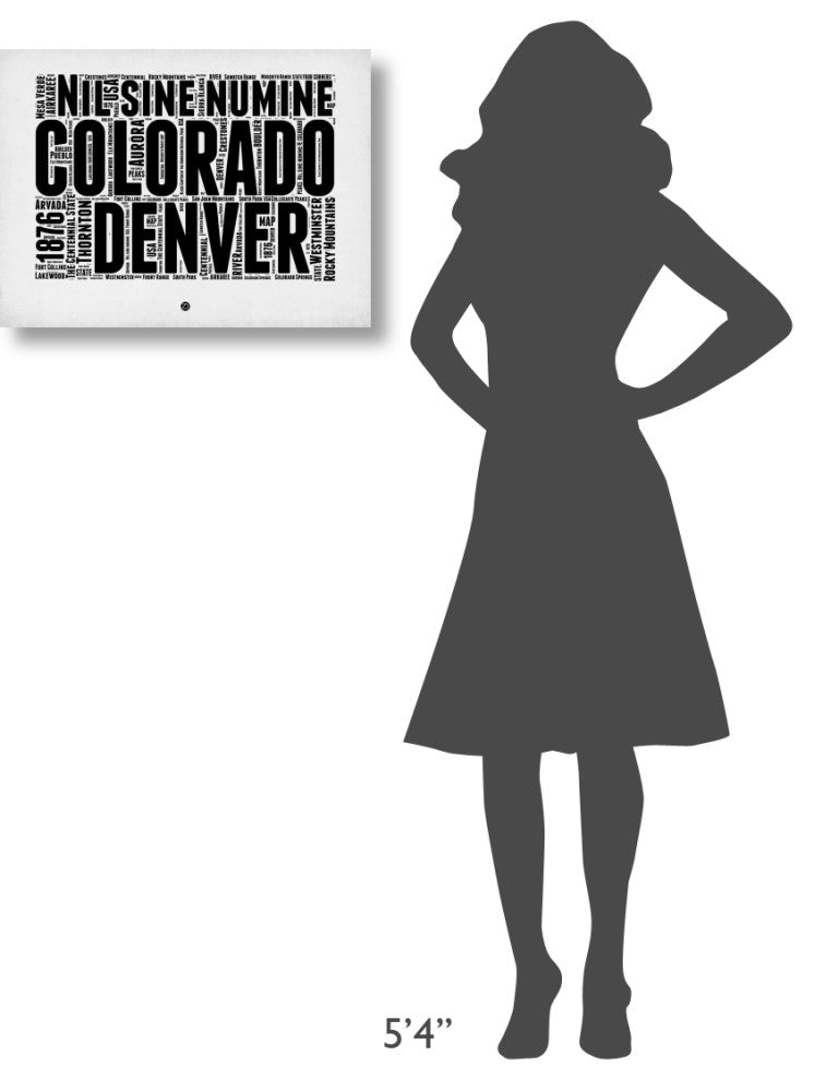 "Denver Word Cloud 2" Fine Art Print