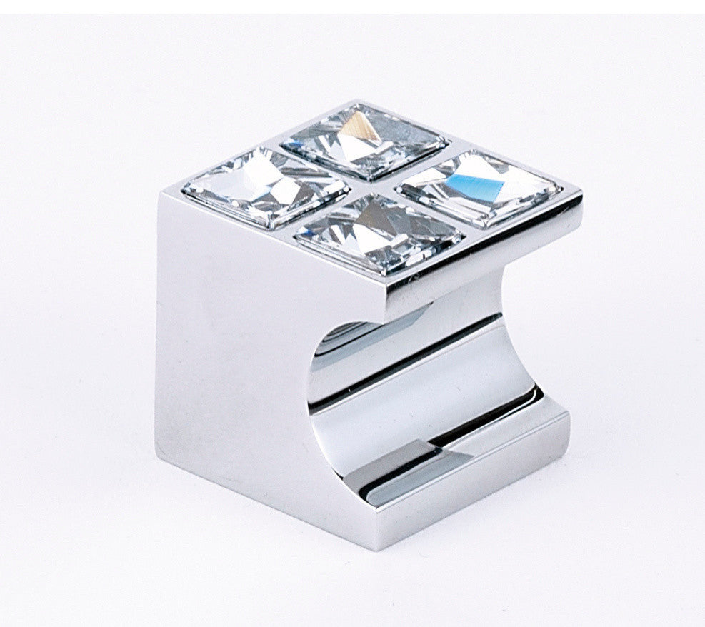 Alno, Cabinet Knob, Polished Chrome, 1"x1"x1"
