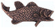 Bass Knob, Right Facing, Antique Copper