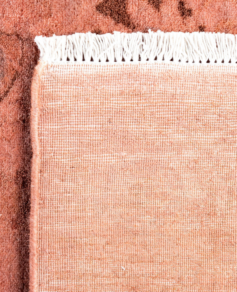 Overdyed One-of-a-Kind Hand-Knotted Area Rug Pink, 3' 1" x 5' 3"