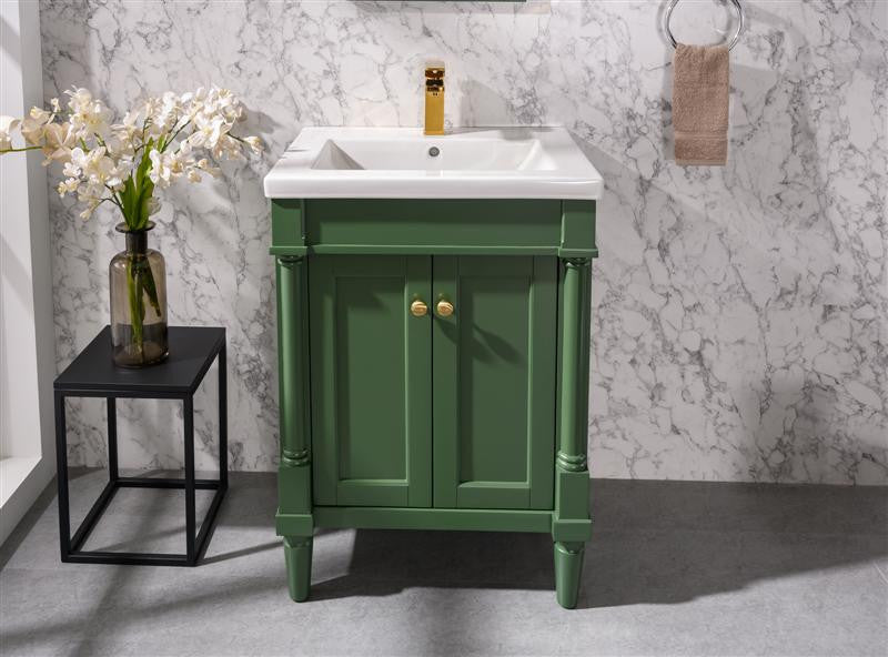 24" Vogue Green Sink Vanity