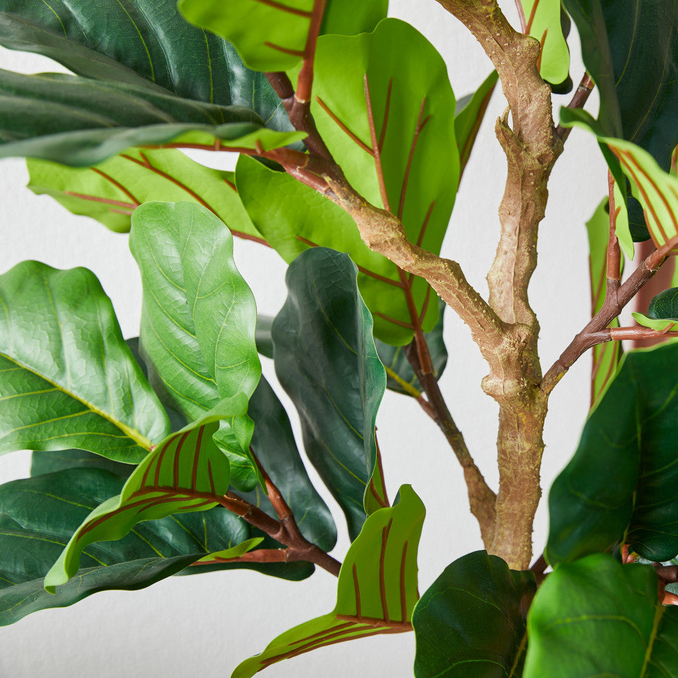 5' Faux Fiddle Leaf Fig Tree in Pot