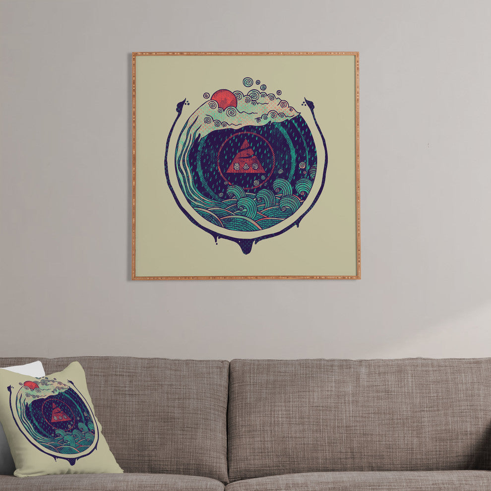 Deny Designs Hector Mansilla Water Framed Wall Art