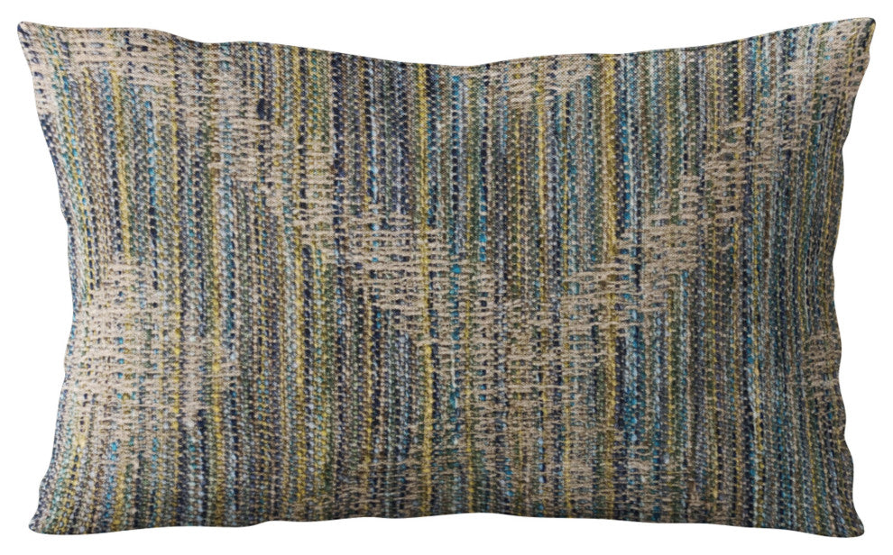 Plutus Blue Diamond Jacquard Luxury Throw Pillow, 18"x18"