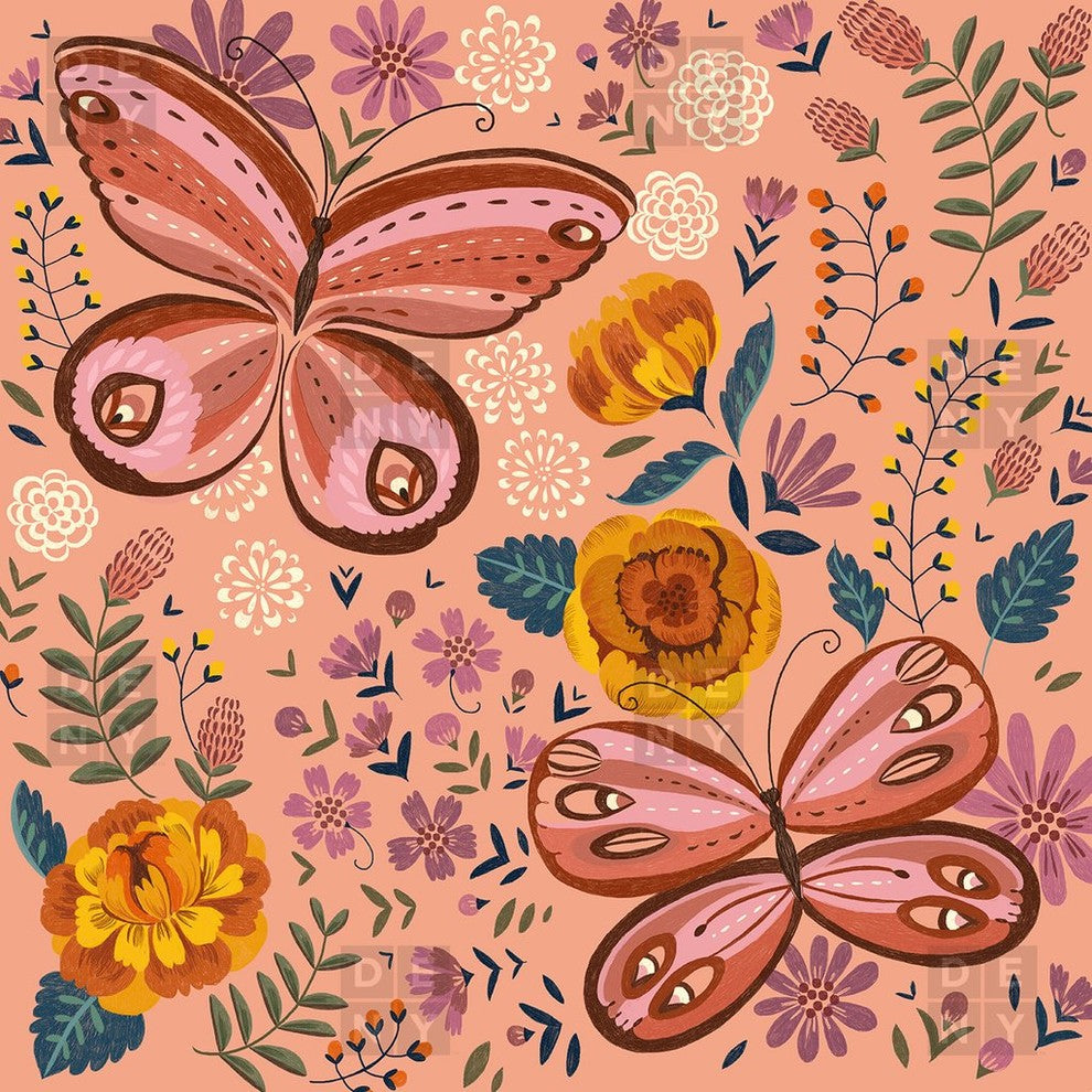 Pimlada Phuapradit Butterfly Twins Duvet Cover, King