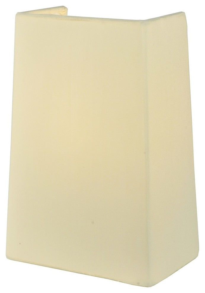 Meyda Lighting 7"W X 10"H Linen Antique Cream Half Shade