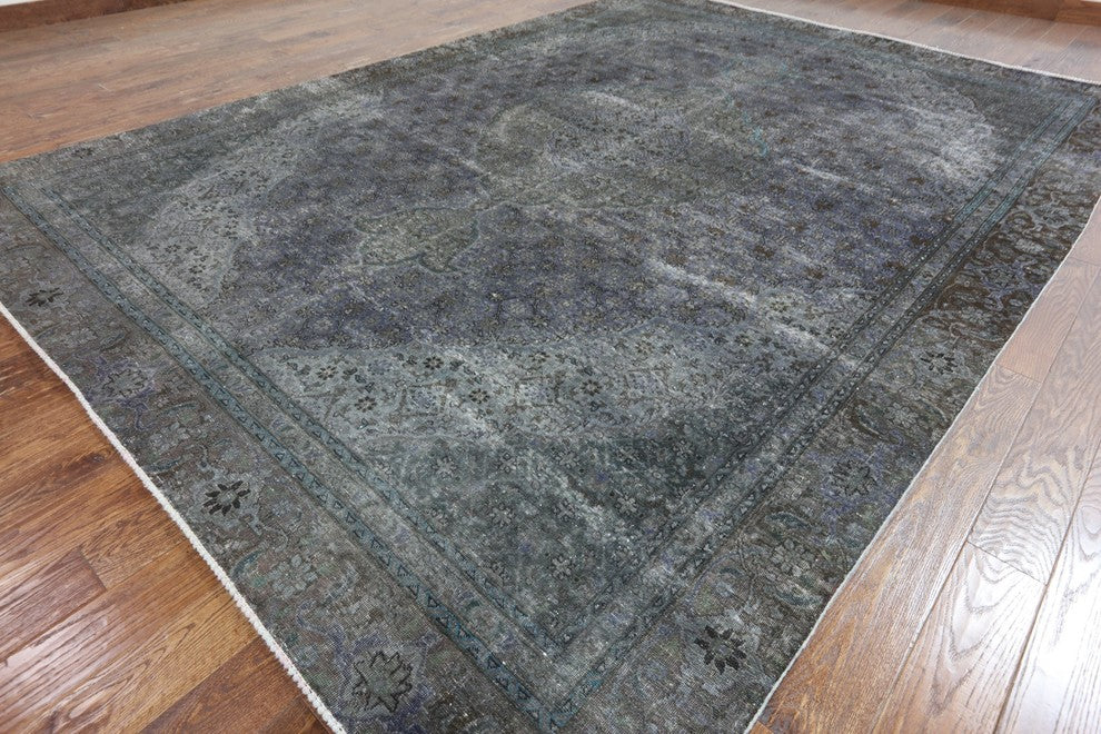 Tabriz Design Oriental Overdyed Area Rug 9'x12', W2078