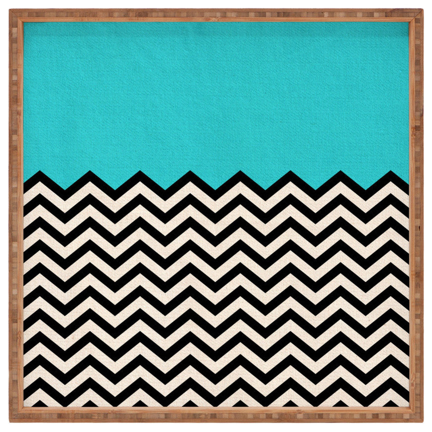 Bianca Green Follow The Sky Square Tray, Medium