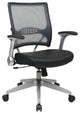 Light Professional Airgrid Back and Black Bonded Leather Seat Managers Chair