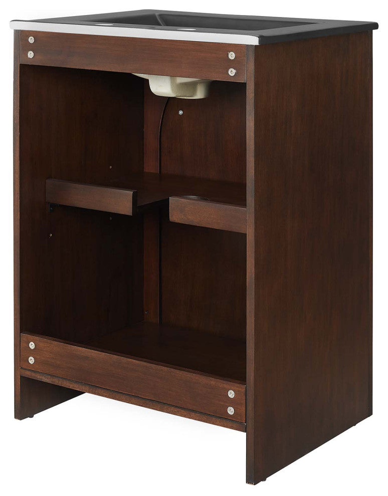 Appia 24" Bathroom Vanity - Walnut Black