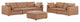 Dante  Modular Sofa and Loveseat, Upholstered in Top Grain Italian Leather