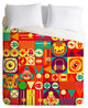 Deny Designs Chobopop Electro Circus Duvet Cover - Lightweight