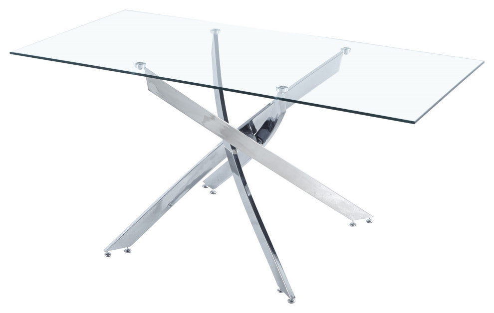 Glass Star Table, square