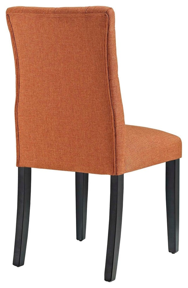 Duchess Dining Chair Fabric Set of 2, Orange
