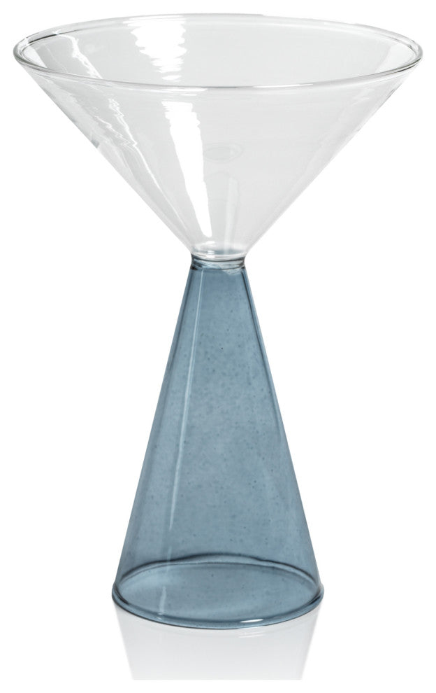 Viterbo Martini Glasses, Blue, Set of 4