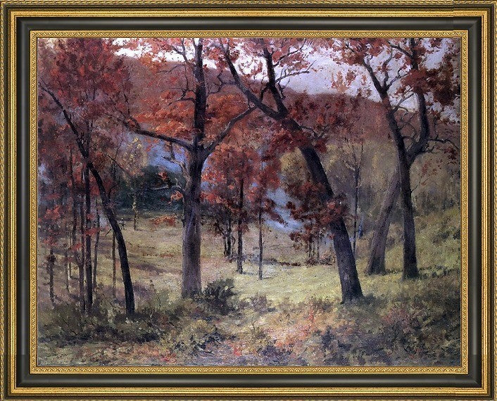 Charles Francis Browne The Clearing Framed Premium Canvas Print, 21"x28"