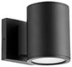 Cylinder Contemporary Outdoor in Noir