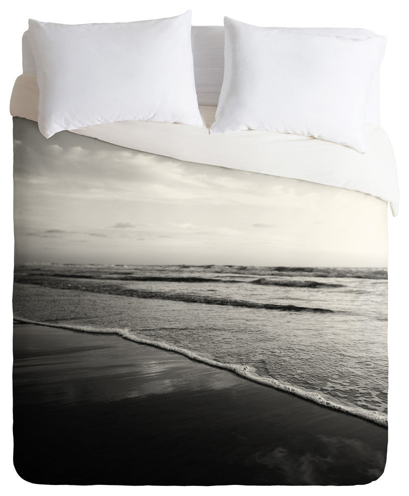 Deny Designs Bree Madden Ombre Black Lightweight Duvet Cover