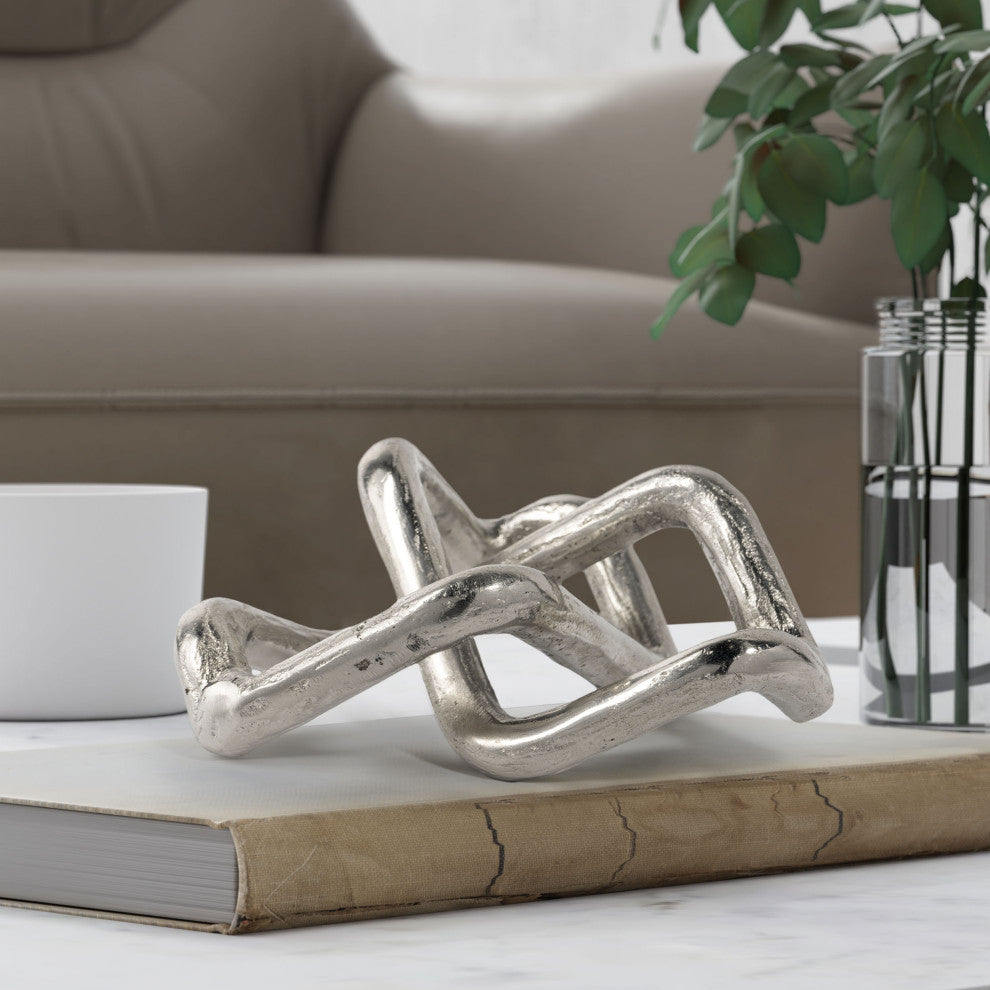 Constance Silver Knot Metal Sculpture