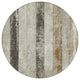Machine Washable Indoor/Outdoor Chantille ACN1868 Beige 8' x 8' Round Rug