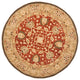 Safavieh Anatolia An512G Rug, Rust/Green, 6'0"x6'0" Round