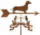Dachshund Weathervane With Post Mount
