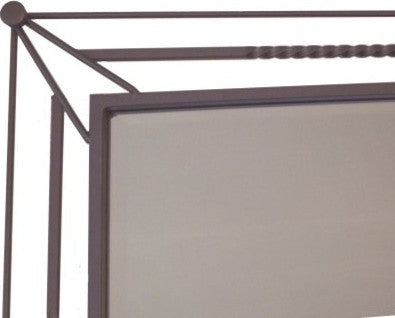 Star Beveled Wrought Iron Mirror
