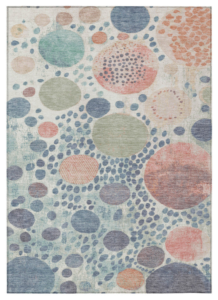 Machine Washable Indoor/Outdoor Chantille ACN1895 Denim 9' x 12' Rug