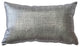 Pillow Decor - Tuscany Linen Metallic Throw Pillow, Platinum, 12" X 20"