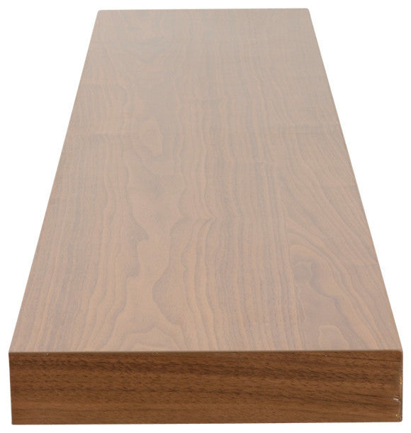 Barney Floating Shelf, Wenge, American Walnut, 75"
