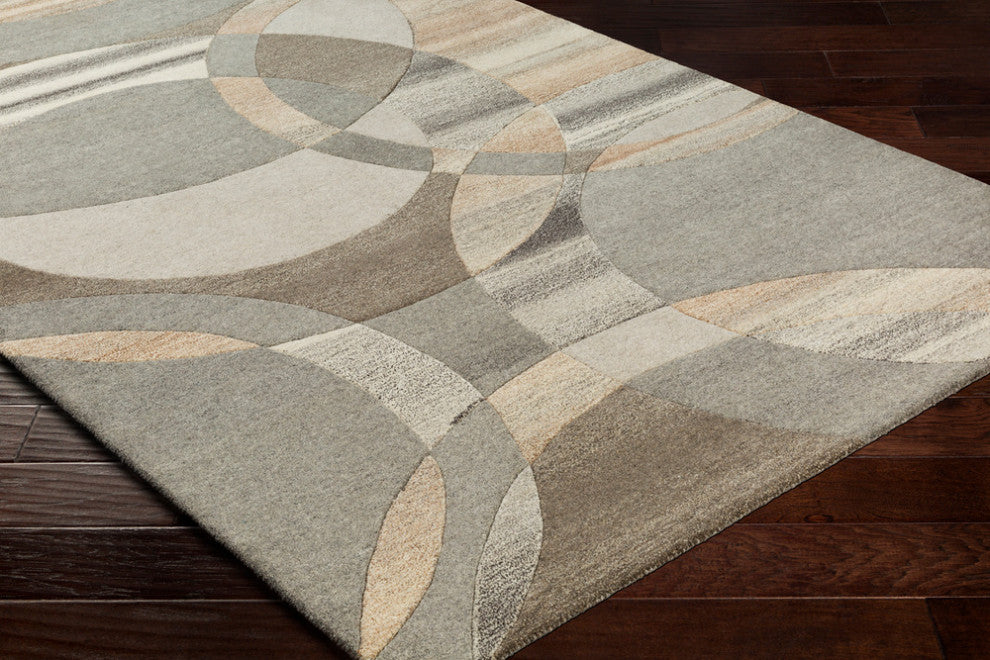 Surya Forum FM-7108 Modern Area Rug, Dark Brown, 10' x 14' Rectangle